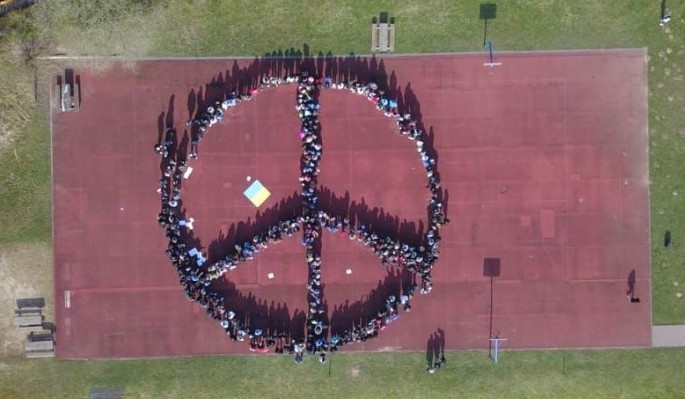 Die Eichwaldschule zeigt Solidarität mit der Ukraine