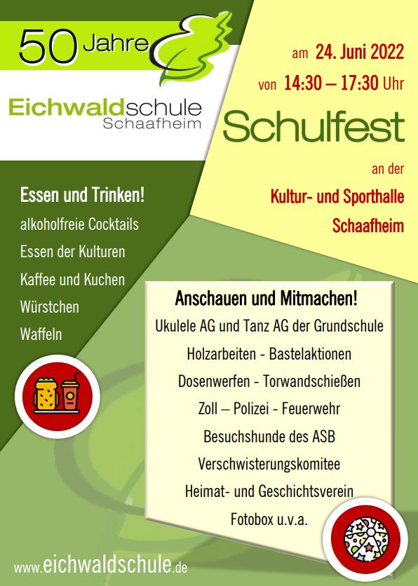 Elternbrief zum Schulfest