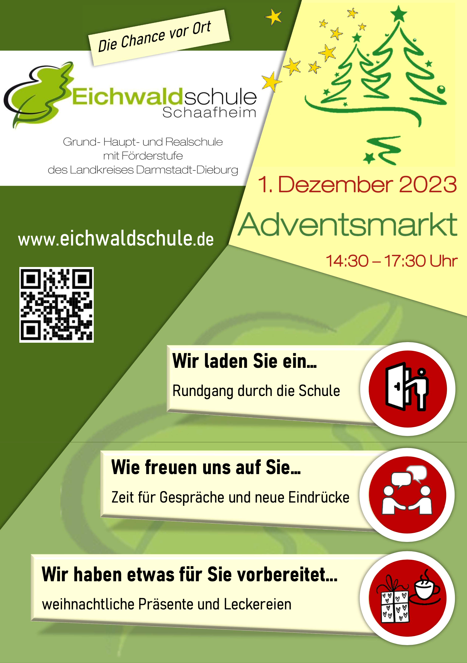 Adventsmarkt (Tag der offenen Tür) an der Eichwaldschule 2023