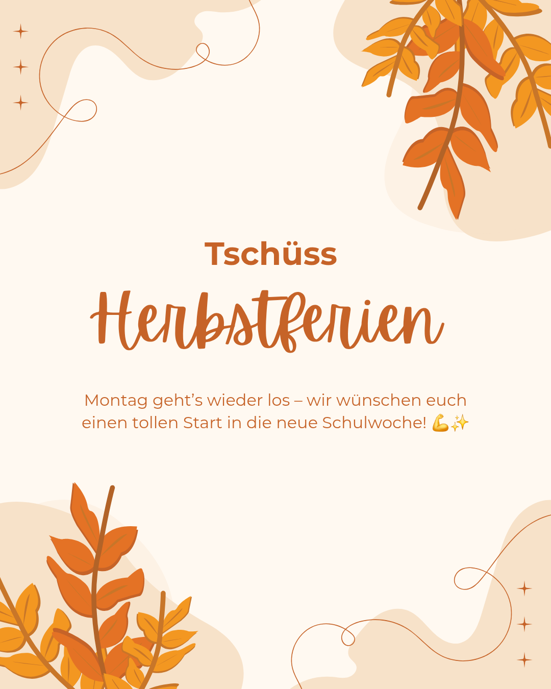 Tschüss Herbstferien!