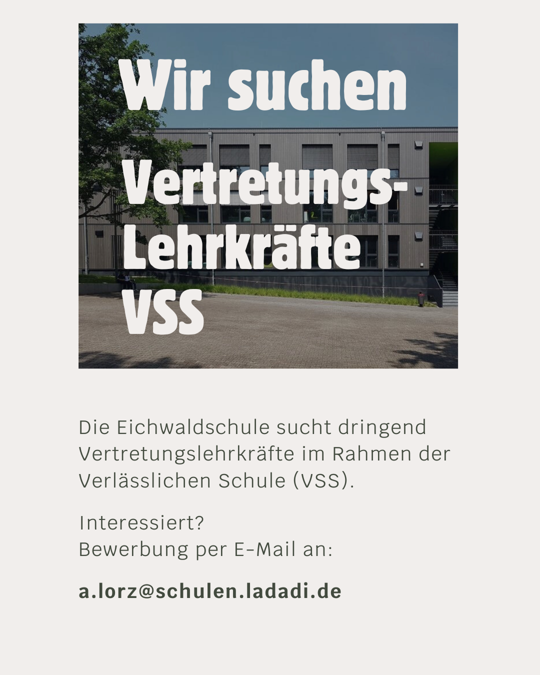 Wir suchen Verstärkung!