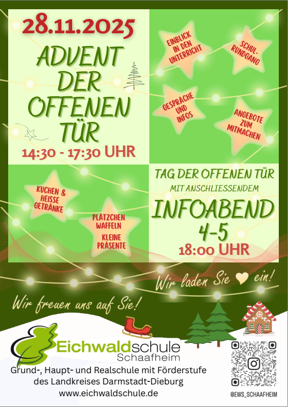 Advent der offenen Tür am 28.11.2025